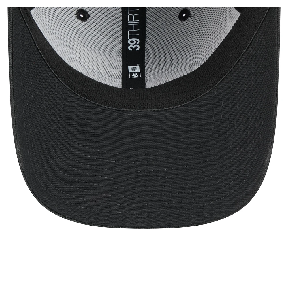 Men's New Era  Black Utah Jazz Subtle Camo 39THIRTY Flex Hat
