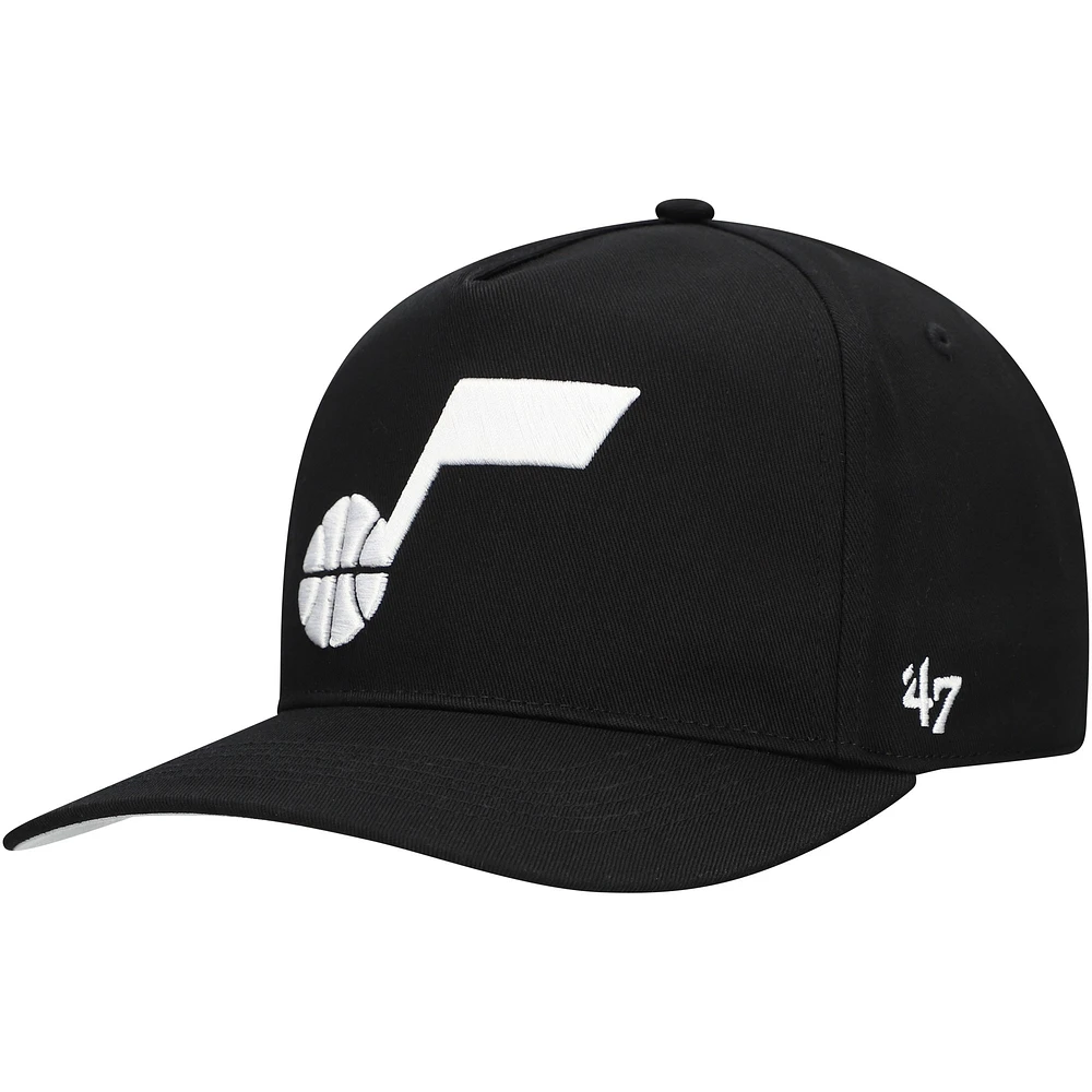 Casquette ajustable à logo Core Hitch Utah Jazz noire '47 pour homme