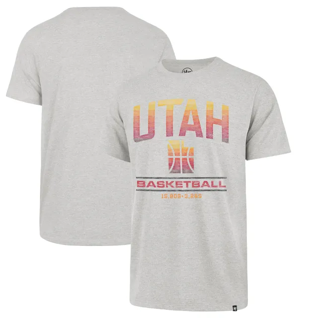 Utah Jazz New Era 2021/22 City Edition Brushed Jersey T-Shirt - Black