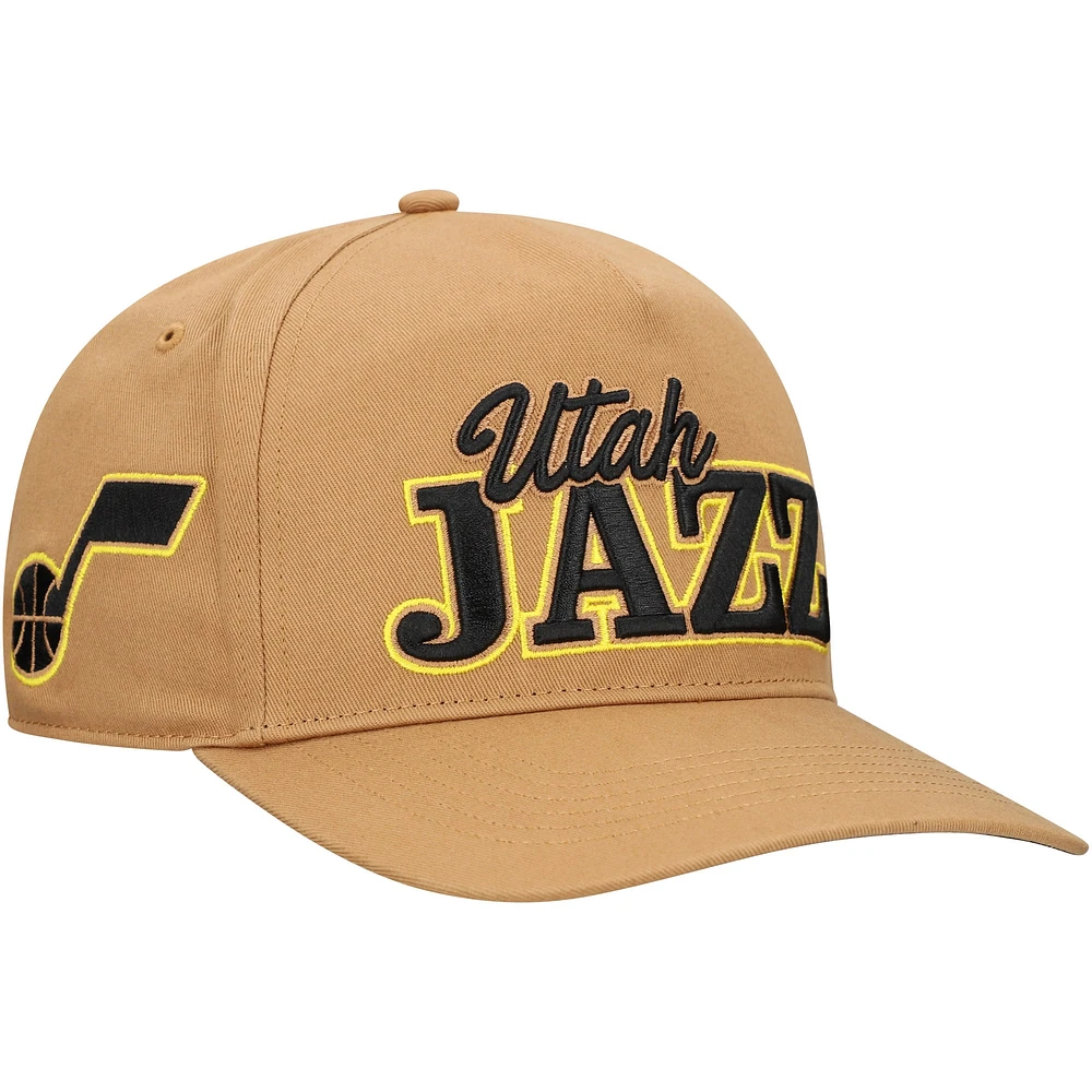 Casquette ajustable Barnes Hitch Tan Utah Jazz '47 pour homme