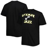 Men's Black Utah Jazz Big & Tall Heart Soul T-Shirt