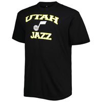 Men's Black Utah Jazz Big & Tall Heart Soul T-Shirt