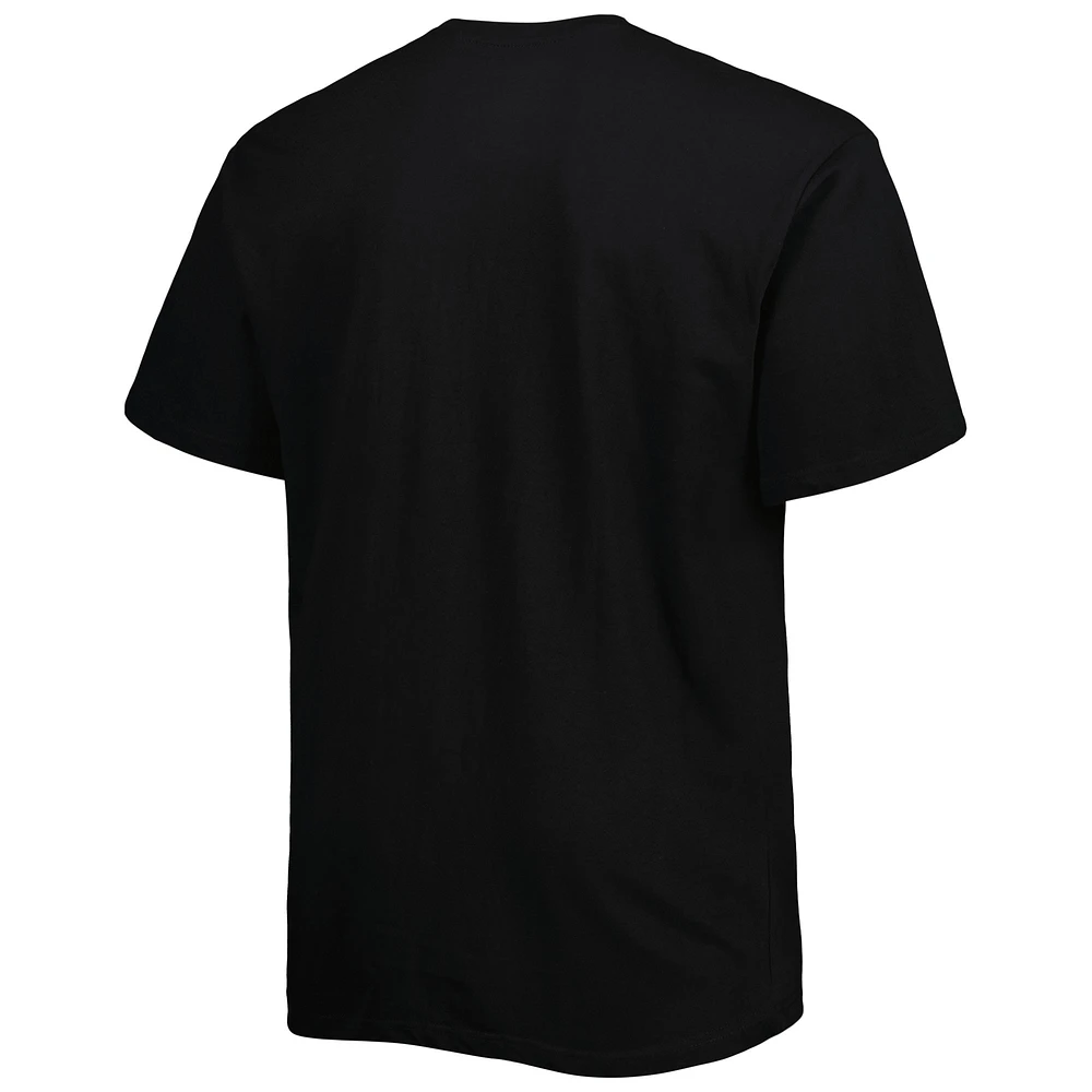 Men's Black Utah Jazz Big & Tall Heart Soul T-Shirt