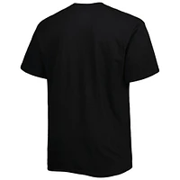 Men's Black Utah Jazz Big & Tall Heart Soul T-Shirt