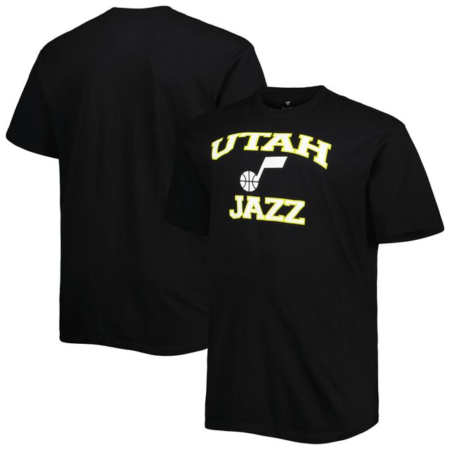 T-shirt noir Utah Jazz Big & Tall Heart Soul pour homme