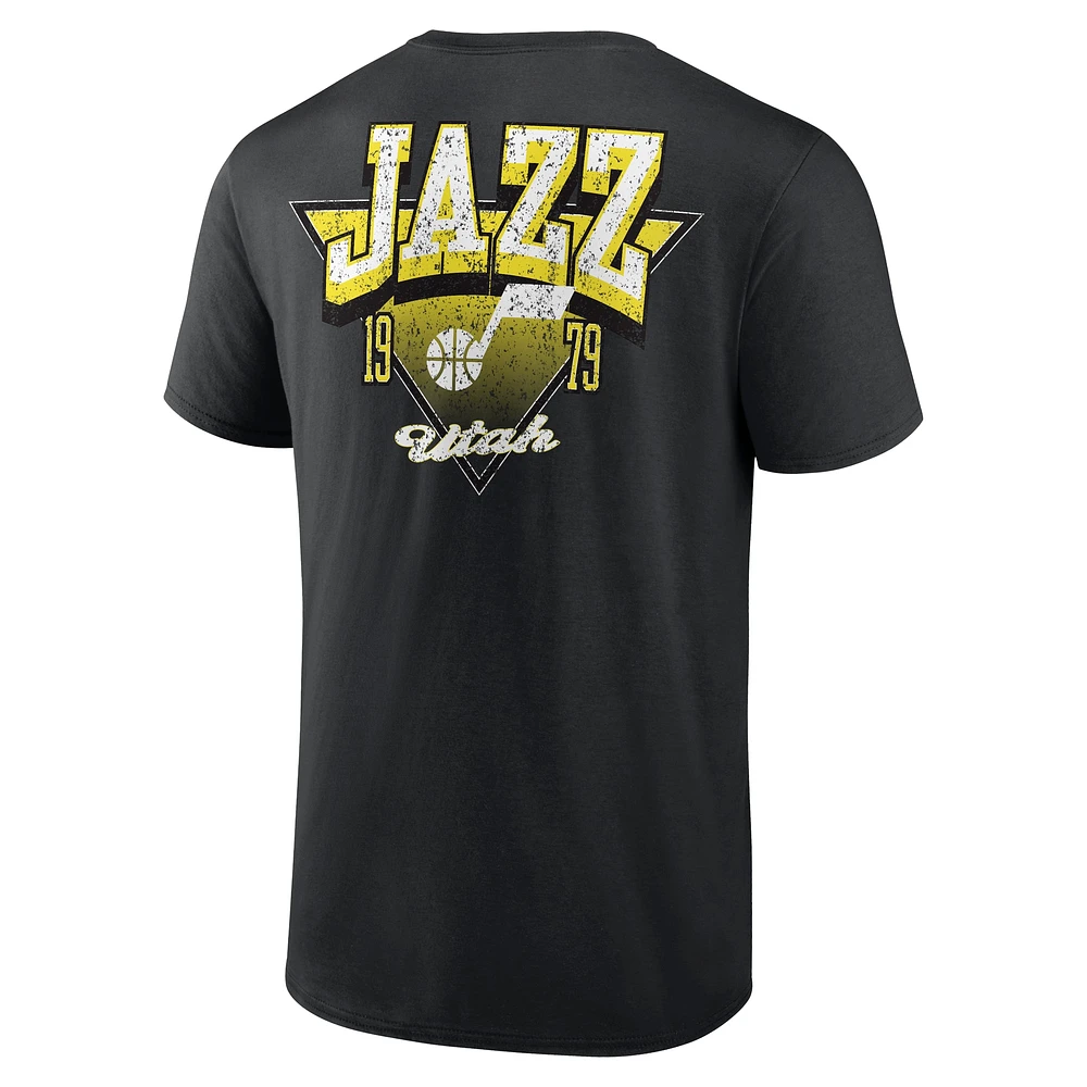 T-shirt noir pour homme Utah Jazz Never Over