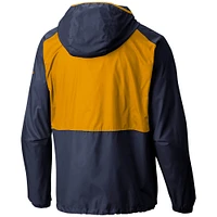 Men's Columbia Navy/Gold Utah Jazz Flash Forward Full-Zip Windbreaker Jacket