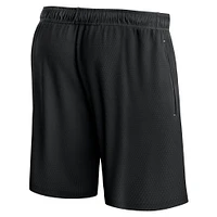 Short en maille Utah Jazz Post Up Fanatics noir pour hommes