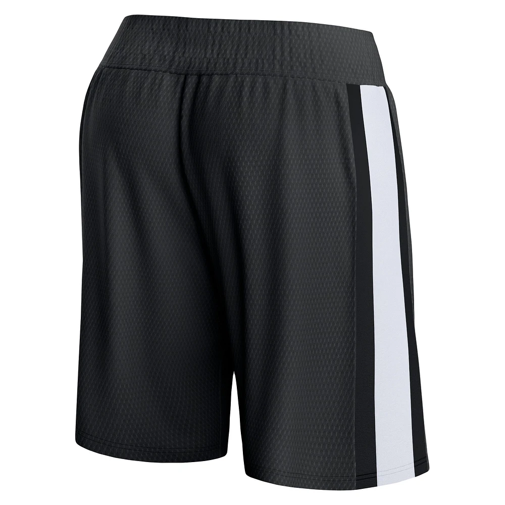 Men's Fanatics Black Utah Jazz Referee Iconic Mesh Shorts