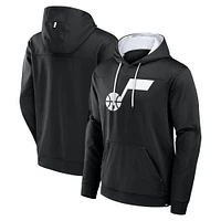 Men's Fanatics  Black Utah Jazz Reserve Defender Pullover Hoodie