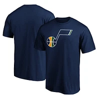 T-shirt avec logo de l'équipe principale l'Utah Jazz Fanatics pour hommes, bleu marine