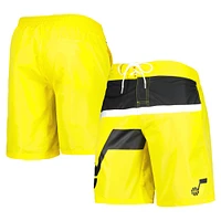 Men's G-III Sports by Carl Banks Gold Utah Jazz Sea Wind Swim Trunks