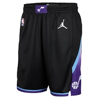 Men's Jordan Brand Black Utah Jazz 2024/25 Statement Edition Swingman Performance Shorts