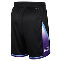 Short Nike Swingman noir Utah Jazz Statement Edition pour homme