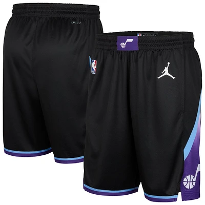 Men's Jordan Brand Black Utah Jazz 2024/25 Statement Edition Swingman Performance Shorts