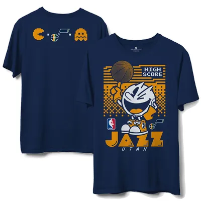 T-shirt pour homme Junk Food Navy Utah Jazz NBA x Pac Man High Score