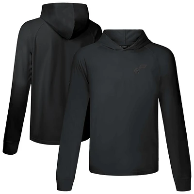 Men's Levelwear Black Utah Jazz Dimension R Pullover Hoodie