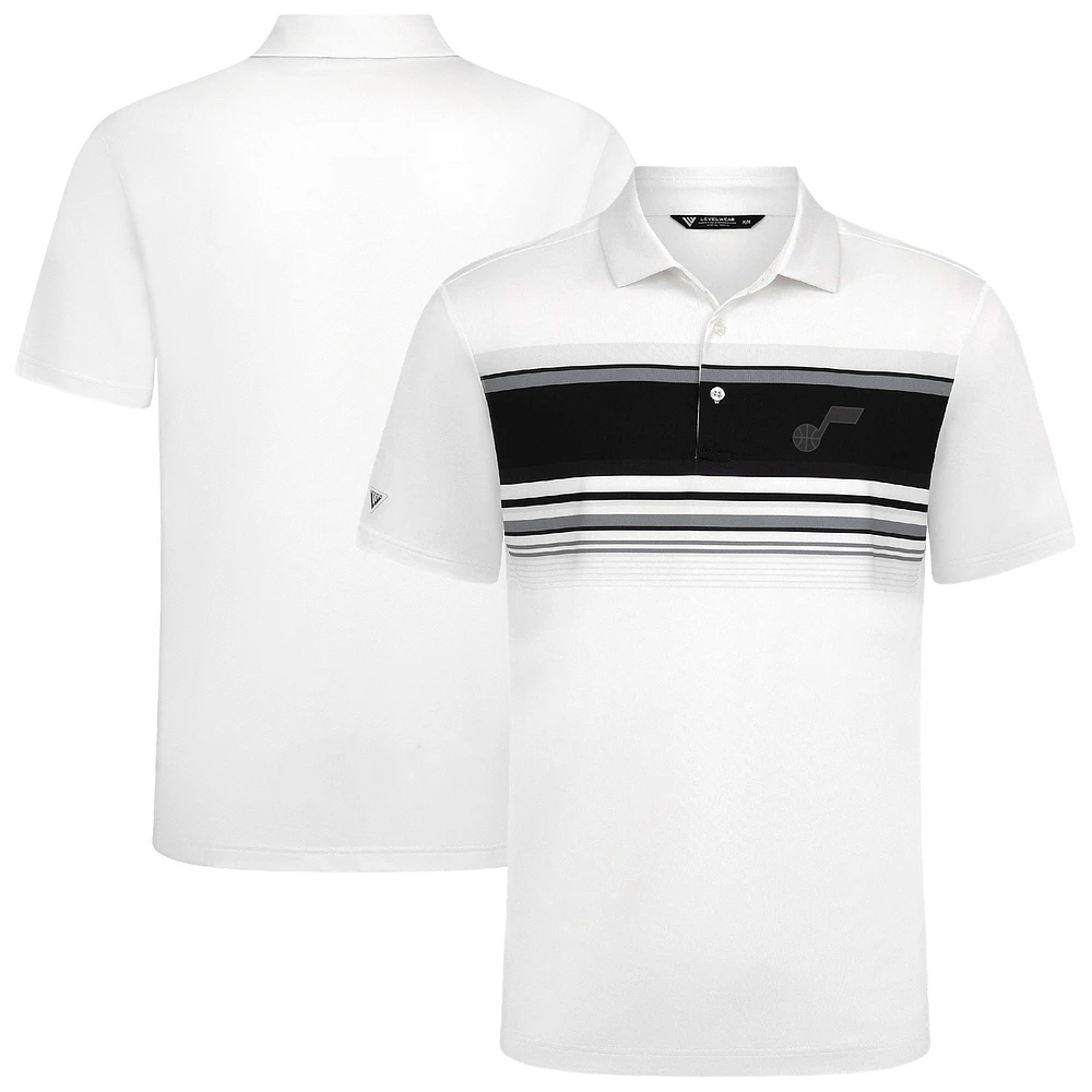 Men's Levelwear White Utah Jazz Onward Polo