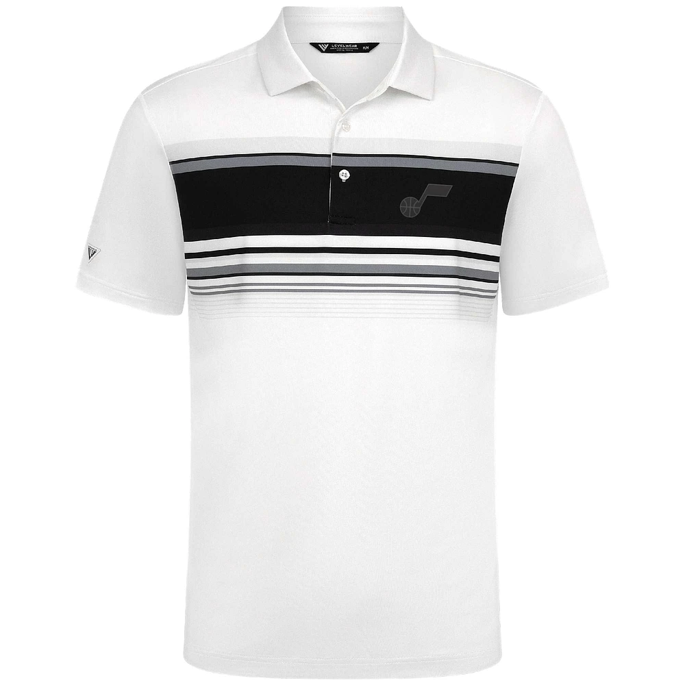Men's Levelwear White Utah Jazz Onward Polo