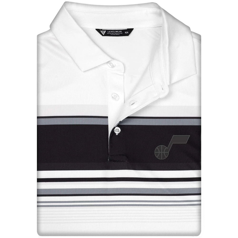Men's Levelwear White Utah Jazz Onward Polo