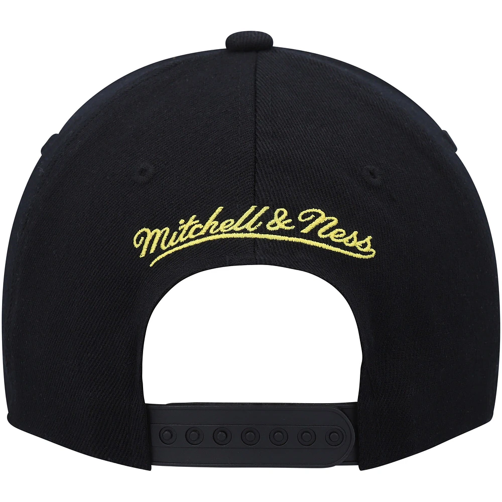 Mitchell & Ness Homme Noir/Or Utah Jazz MVP Team Two-Tone 2.0 Stretch-Snapback Hat