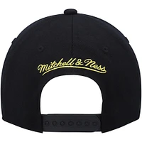 Men's Mitchell & Ness Black/Gold Utah Jazz MVP Team Two-Tone 2.0 Stretch-Snapback Hat