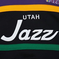 Sweat à capuche Mitchell & Ness pour hommes, noir/violet, Utah Jazz Head Coach