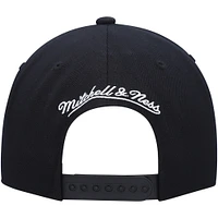 Casquette Snapback Utah Jazz Hardwood Classics Script 2.0 noire Mitchell & Ness pour homme