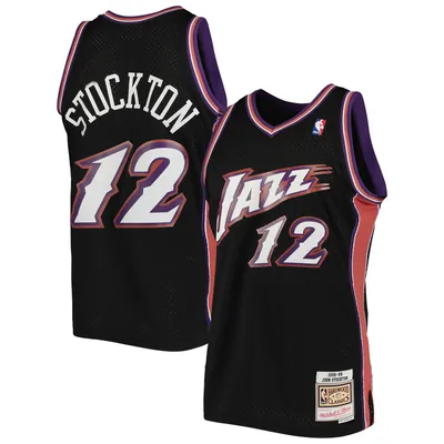 Mitchell & Ness Karl Malone Purple Utah Jazz 1996-97 Hardwood Classics NBA 75th Anniversary Diamond