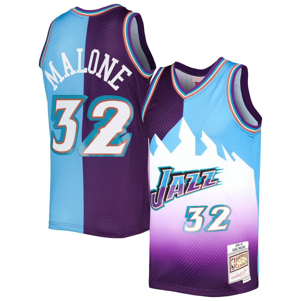  Mitchell & Ness NBA Utah Jazz Karl Malone 1996 Swingman Road  Jersey S : Sports & Outdoors