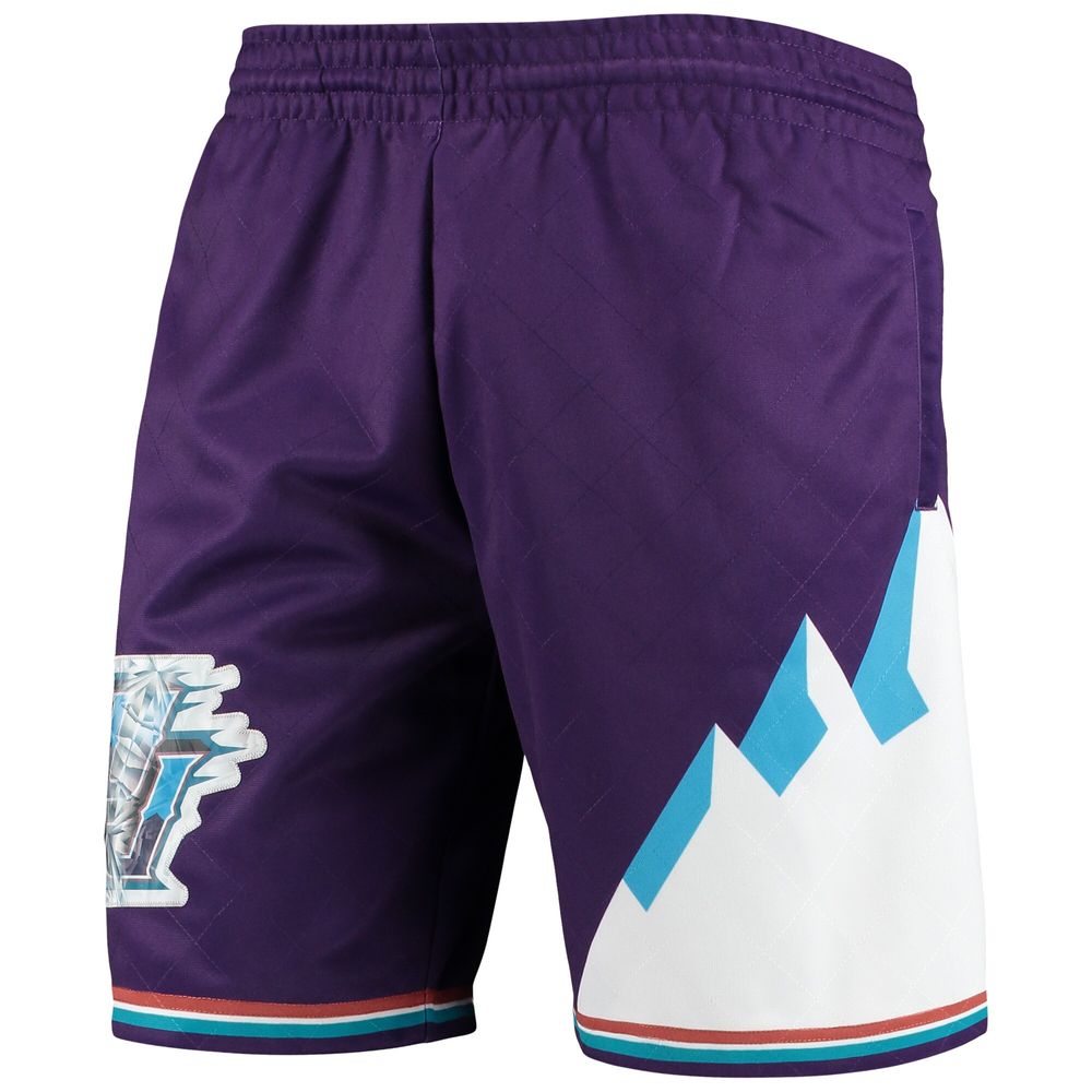 Men's Mitchell & Ness Purple Utah Jazz 1996 Hardwood Classics 75th Anniversary Swingman Shorts