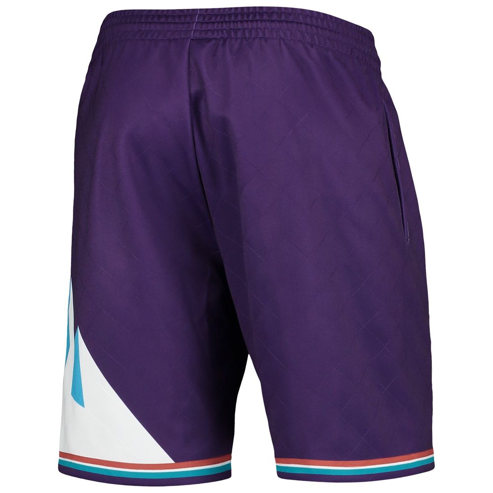 Men's Mitchell & Ness Purple Utah Jazz 1996 Hardwood Classics 75th Anniversary Swingman Shorts