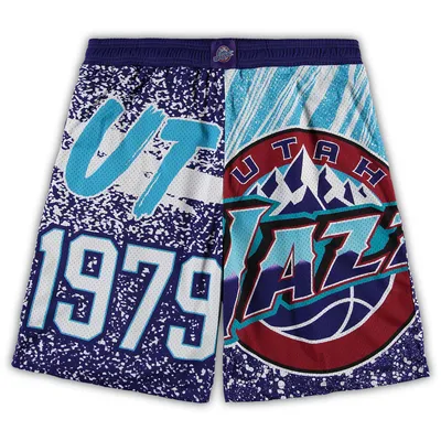 Mitchell & Ness Fadeaway Swingman Shorts 1995 Black,Blue- Mens- Size M