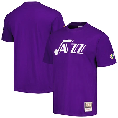 Men's Mitchell & Ness Purple Utah Jazz Hardwood Classics Nights Premium T-Shirt