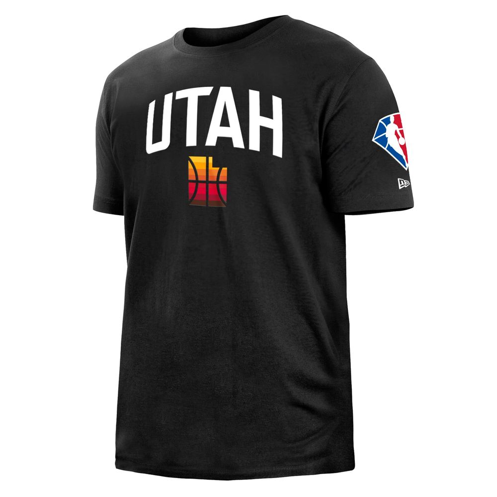 Men's New Era Black Utah Jazz 2021/22 City Edition Brushed Jersey T-Shirt