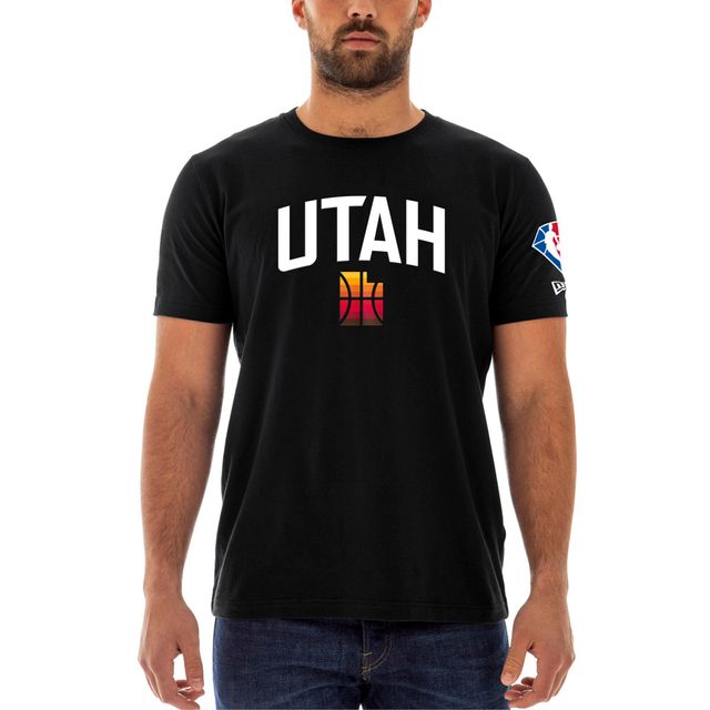 T-shirt en jersey brossé Utah Jazz 2021/22 City Edition New Era pour homme noir