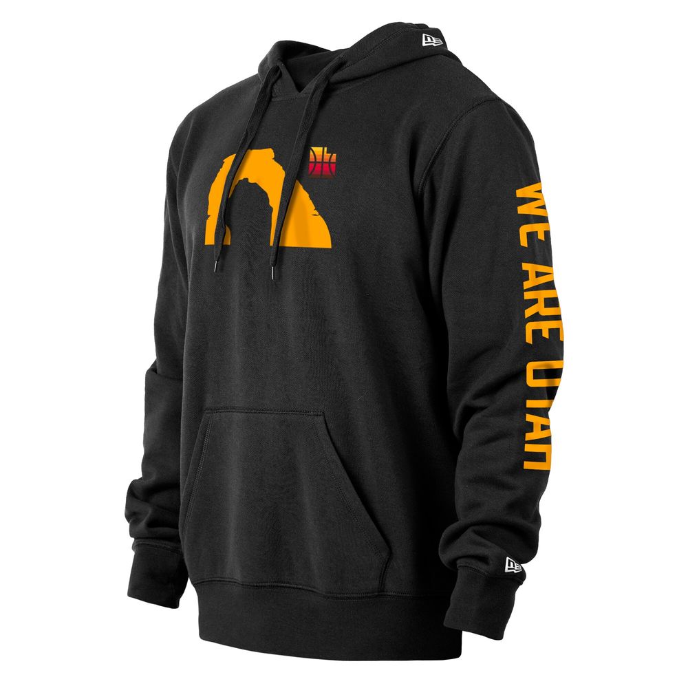 Men's New Era Black Utah Jazz 2021/22 City Edition Pullover Hoodie