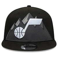 Men's New Era Black Utah Jazz Jersey Hook Statement Edition 9FIFTY Snapback Hat