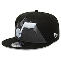 Men's New Era Black Utah Jazz Jersey Hook Statement Edition 9FIFTY Snapback Hat