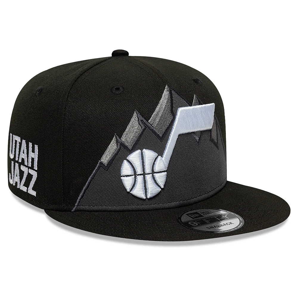 Casquette Snapback 9FIFTY à logo New Era pour homme avec logo Utah Jazz noir