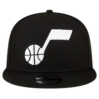 Men's New Era Black Utah Jazz Official Team Color 9FIFTY Snapback Hat