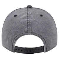Men's New Era  Charcoal Utah Jazz Throwback Washed Pre-Curved 9FIFTY Snapback Hat