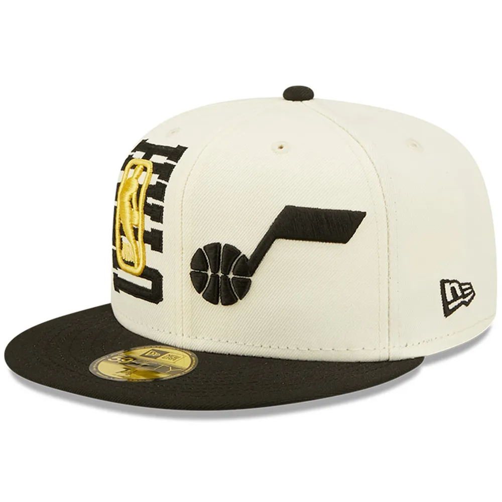 Lids Utah Jazz New Era 2022 NBA Draft 59FIFTY Fitted Hat - Cream/Black