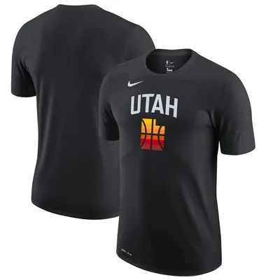 Utah Jazz Nike 2020/21 City Edition Logo T-Shirt - Black