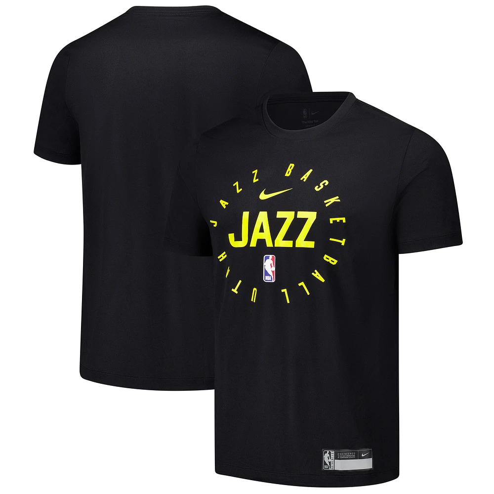 T-shirt Nike Legend Performance pour entraînement sur le terrain Utah Jazz 2024/25 homme, noir