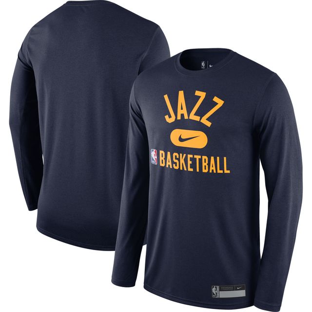 T-shirt à manches longues Nike Utah Jazz 2021/22 On-Court Practice Legend Performance pour Homme