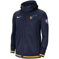 Men's Nike Navy Utah Jazz 75th Anniversary Performance Showtime Full-Zip Hoodie Jacket