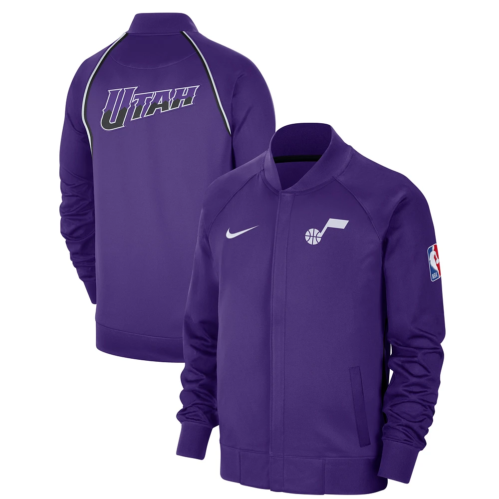 Men's Nike Purple Utah Jazz 2023/24 City Edition Authentic Showtime Performance Raglan Full-Zip Jacket