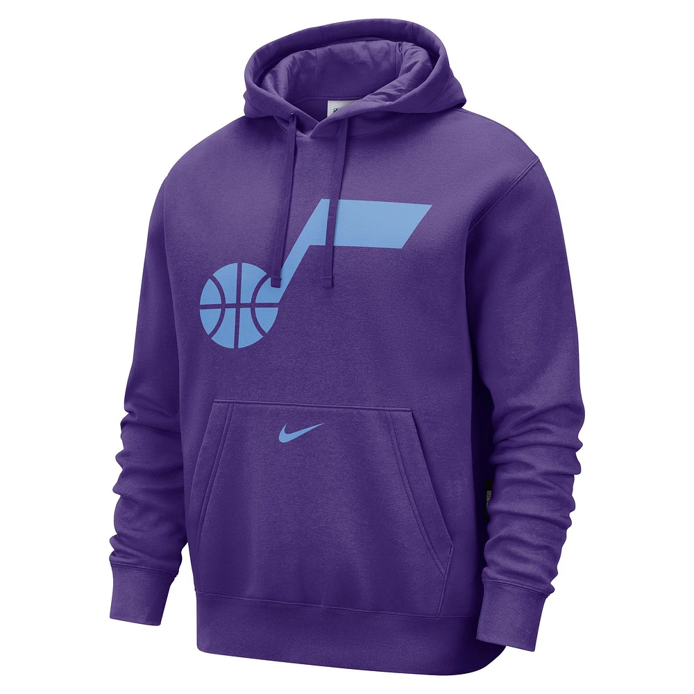 Men's Nike Purple Utah Jazz 2024/25 City Edition Essential Club Pullover Hoodie