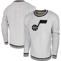 Sweat-shirt Stadium Essentials gris chiné Utah Jazz Club Level pour hommes